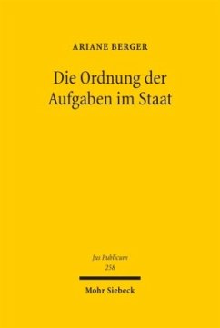 Cover Die Ordnung der Aufgaben im Staat
