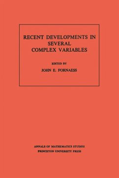 Recent Developments in Several Complex Variables (eBook, PDF) - Fornaess, John Erik