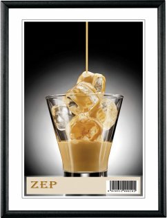 Cover ZEP Basic black 30x40 Aluminium-Rahmen AL1B5