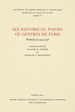 Six Historical Poems of Geffroi de Paris - De Paris, Geffroi