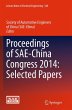 Proceedings of SAE-China Congress 2014:... - Bild 1