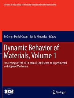 Dynamic Behavior of Materials, Volume 1: Proceedings of the 2014 Annual Conference on Experimental and Applied Mechanics Bo Song Editor