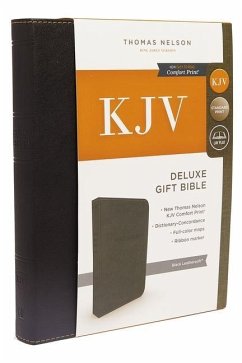 KJV, Deluxe Gift Bible, Imitation Leather, Black, Red Letter Edition - Thomas Nelson