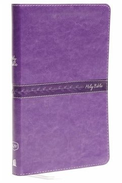 KJV, Thinline Bible, Standard Print, Imitation Leather, Purple, Red Letter Edition - Thomas Nelson