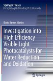Investigation into High Efficiency Visible Light Photocatalysts for Water Reduction and Oxidation