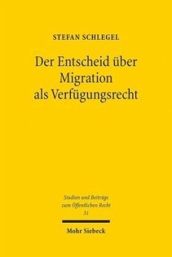 Der Entscheid über Migration als Verfügungsrecht - Schlegel, Stefan