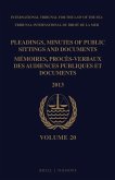 Pleadings, Minutes of Public Sittings and Documents / Mémoires, Procès-Verbaux Des Audiences Publiques Et Documents, Volume 20
