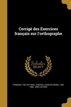 Corrigé des Exercices français sur l'orthographe