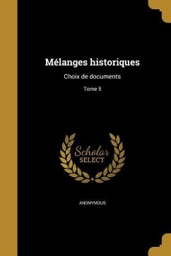 Cover Mélanges historiques