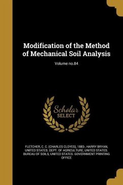 Modification of the Method of Mechanical Soil Analysis; Volume no.84