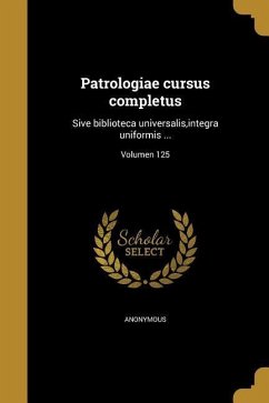 Cover Patrologiae cursus completus