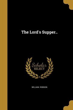 Cover The Lord's Supper..