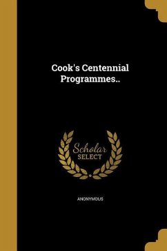 Cover Cook's Centennial Programmes..