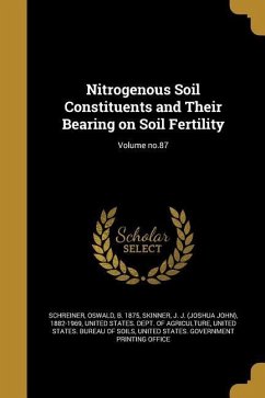Cover Nitrogenous Soil Constituents and Their Bearing on Soil Fertility; Volume no.87