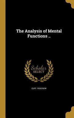 The Analysis of Mental Functions ..