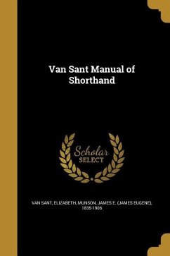 Cover Van Sant Manual of Shorthand