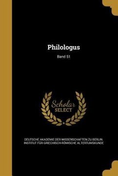 Philologus; Band 51