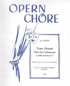 Cover Teure Heimat für Männerchor und Klavier Klavierpartitur (dt/it)
