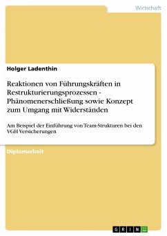 Reaktionen von Führungskräften in Restrukturierungsprozessen - Phänomenerschließung sowie Konzept zum Umgang mit Widerständen (eBook, PDF) - Ladenthin, Holger