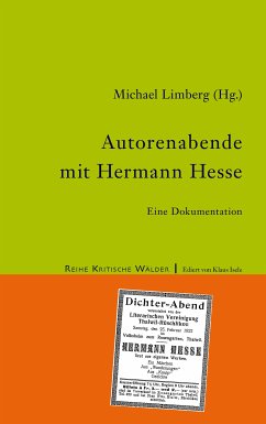 Autorenabende mit Hermann Hesse (eBook, ePUB)
