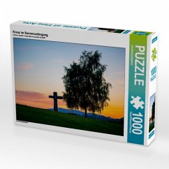 Kreuz im Sonnenuntergang (Puzzle)