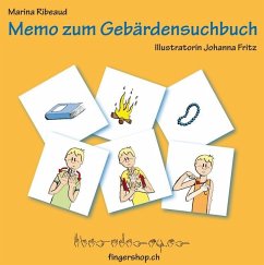 Memo zum Gebärdensuchbuch: Freizeit (Kinderspiel)