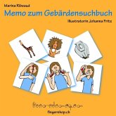 Memo zum Gebärdensuchbuch: Tiere (Kinderspiel)