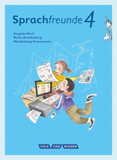 Sprachfreunde 4. Schuljahr- Ausgabe Nord (Berlin, Brandenburg, Mecklenburg-Vorpommern) - Sprachbuch mit Grammatiktafel und Lernentwicklungsheft - Rühle, Christian;Wieland, Konrad;Schneider, Florian