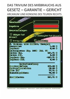TRIVIUM / DAS TRIVIUM DES MIßBRAUCHS AUS GESETZ - GARANTIE - GERICHT: ARCANUM UND KONSENS DES TEUREN RECHTS - Schast, Christine;Brinkmichel, Carlus;August, Pierre