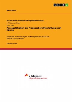 Aussagefähigkeit der Prognoseberichterstattung nach DRS 20 (eBook, PDF)