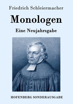Monologen - Schleiermacher, Friedrich Daniel Ernst