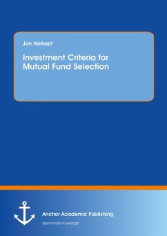 Cover Investment Criteria for Mutual Fund Selection (eBook, PDF)