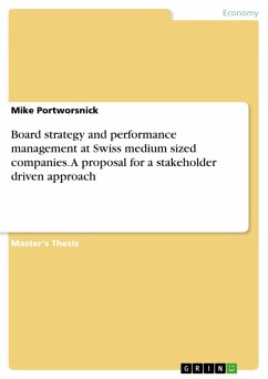 Board strategy and performance management at Swiss medium sized companies. A proposal for a stakeholder driven approach (eBook, ePUB) Board strategy and performance management at Swiss medium sized companies. A proposal for a stakeholder driven approach (eBook, ePUB)