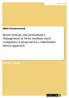 Board strategy and performance management at Swiss medium sized companies. A proposal for a stakeholder driven approach (eBook, ePUB) - Portworsnick, Mike