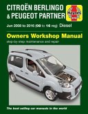 Citroen Berlingo & Peugeot Partner Diesel (June 08 - 16) 08 to 16 Haynes Repair Manual