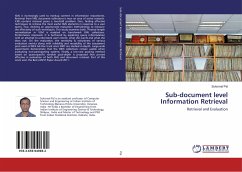 Sub-document level Information Retrieval - Pal, Sukomal