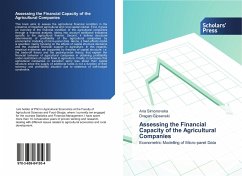 Assessing the Financial Capacity of the Agricultural Companies - Simonovska, Ana;Gjosevski, Dragan