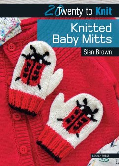 20 to Knit: Knitted Baby Mitts - Brown, Sian