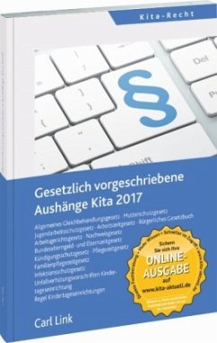 Cover Gesetzlich vorgeschriebene Aushänge Kita 2017