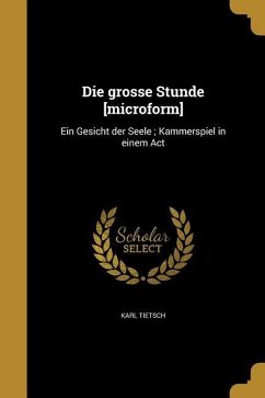 Die grosse Stunde [microform]