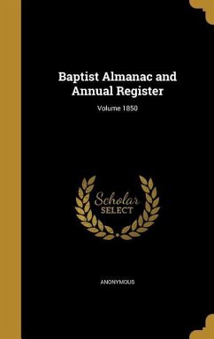 Baptist Almanac and Annual Register; Volume 1850