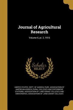 Journal of Agricultural Research; Volume 6, pt. 2, 1916