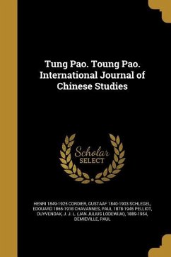 T&#699;ung Pao. T&#699;oung Pao. International Journal of Chinese Studies