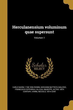 Herculanensium voluminum quae supersunt; Volumen 1