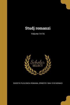 Studj romanzi; Volume 14-16