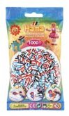 Hama 207-91 - Beutel mit 1000 gestreiften Bügelperlen