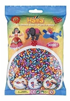 Hama 201-92 - Bügelperlen gestreift, (3000, mehrfarbig)