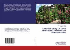 Analytical Study Of Some Thermoelastic Problems On Different Solids