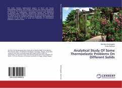 Analytical Study Of Some Thermoelastic Problems On Different Solids - Khobragade, Namdeo;Ahemad, Ovais