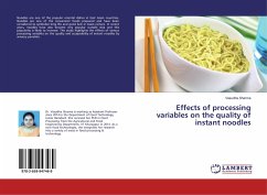 Effects of processing variables on the quality of instant noodles